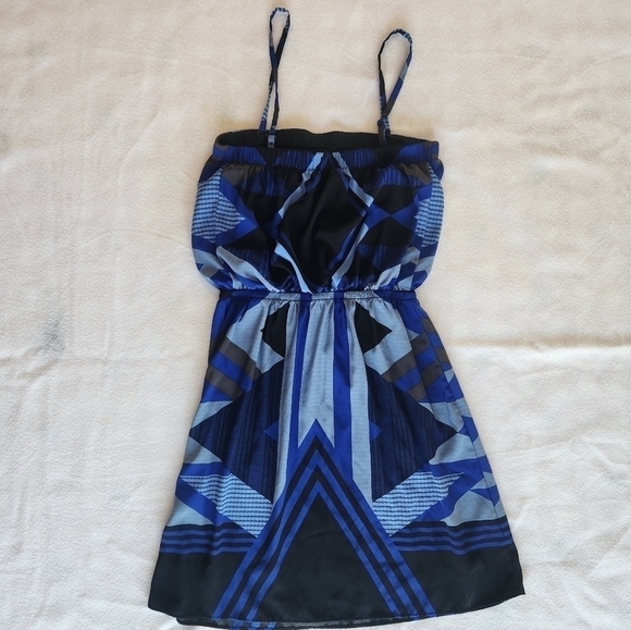 EXPRESS blue and black summer dress size small - Picture 1 of 12